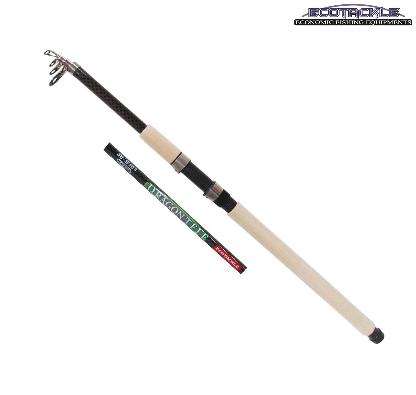Ecotackle Dragon Tele 50-100G Mix Karbon Teleskopik Olta Kamışı - Görsel 2