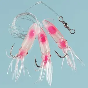 Fladen Pink Squid 3 Köstek Hazır Takım
