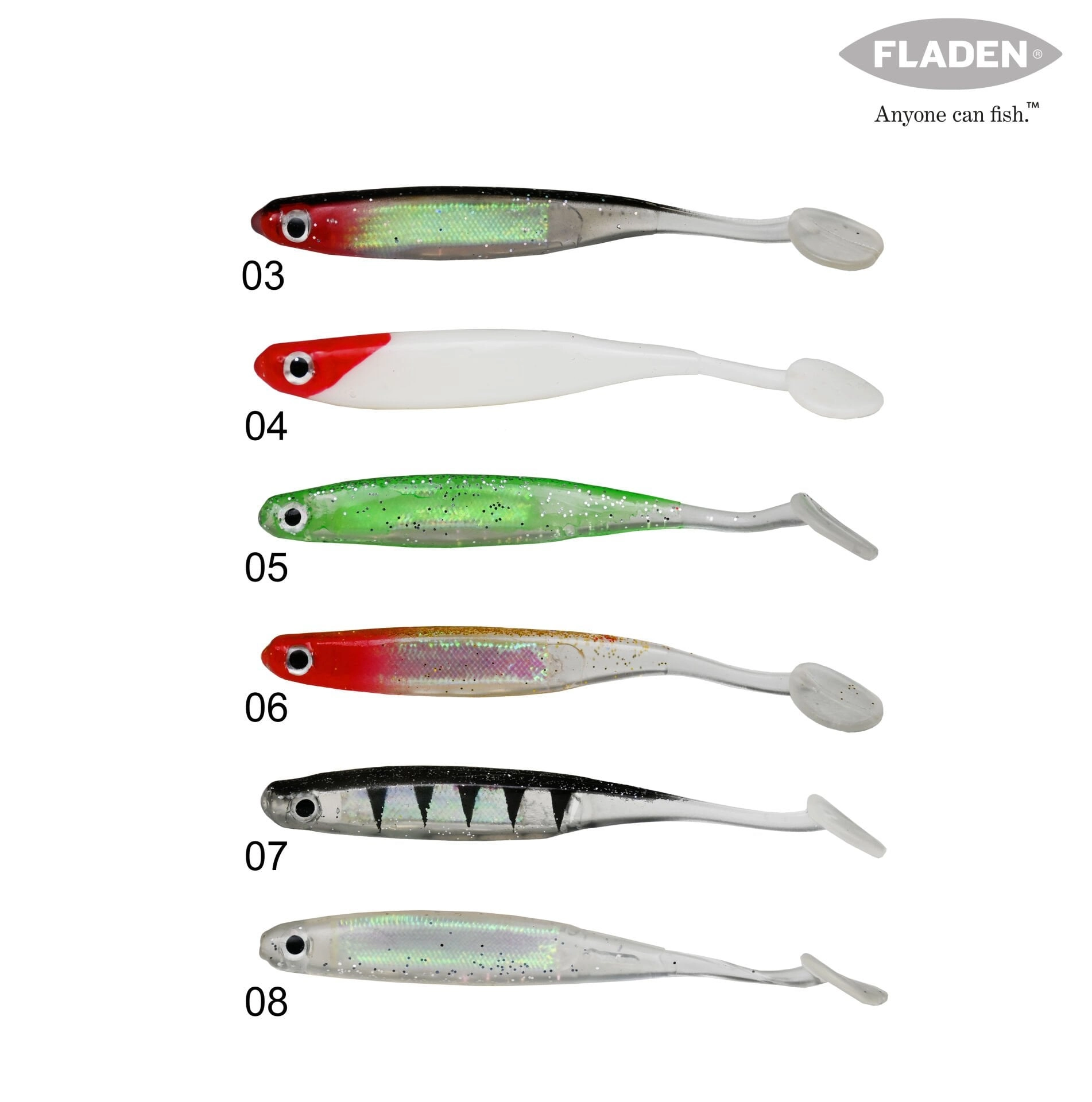 FLADEN GLIMMER SHIMMER MINNOW 10 CM 5P - Görsel 3