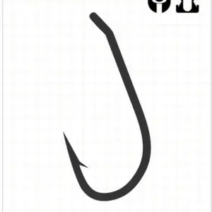 Fudo 2801 Slider Carp Black Nikel Sazan İğnesi