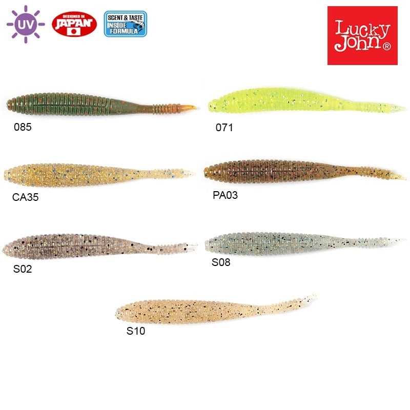 Lucky John S-Shad 3.8'' (9.65 cm) 5P Silikon Yem - Görsel 3