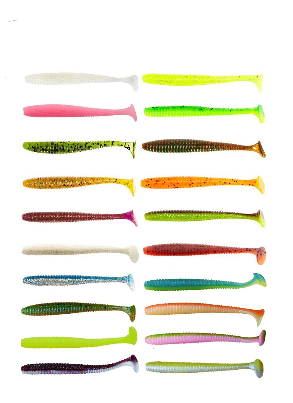 Lucky John S-Shad Tail 3.8'' (9.65 cm) 5P Silikon Yem - Görsel 2
