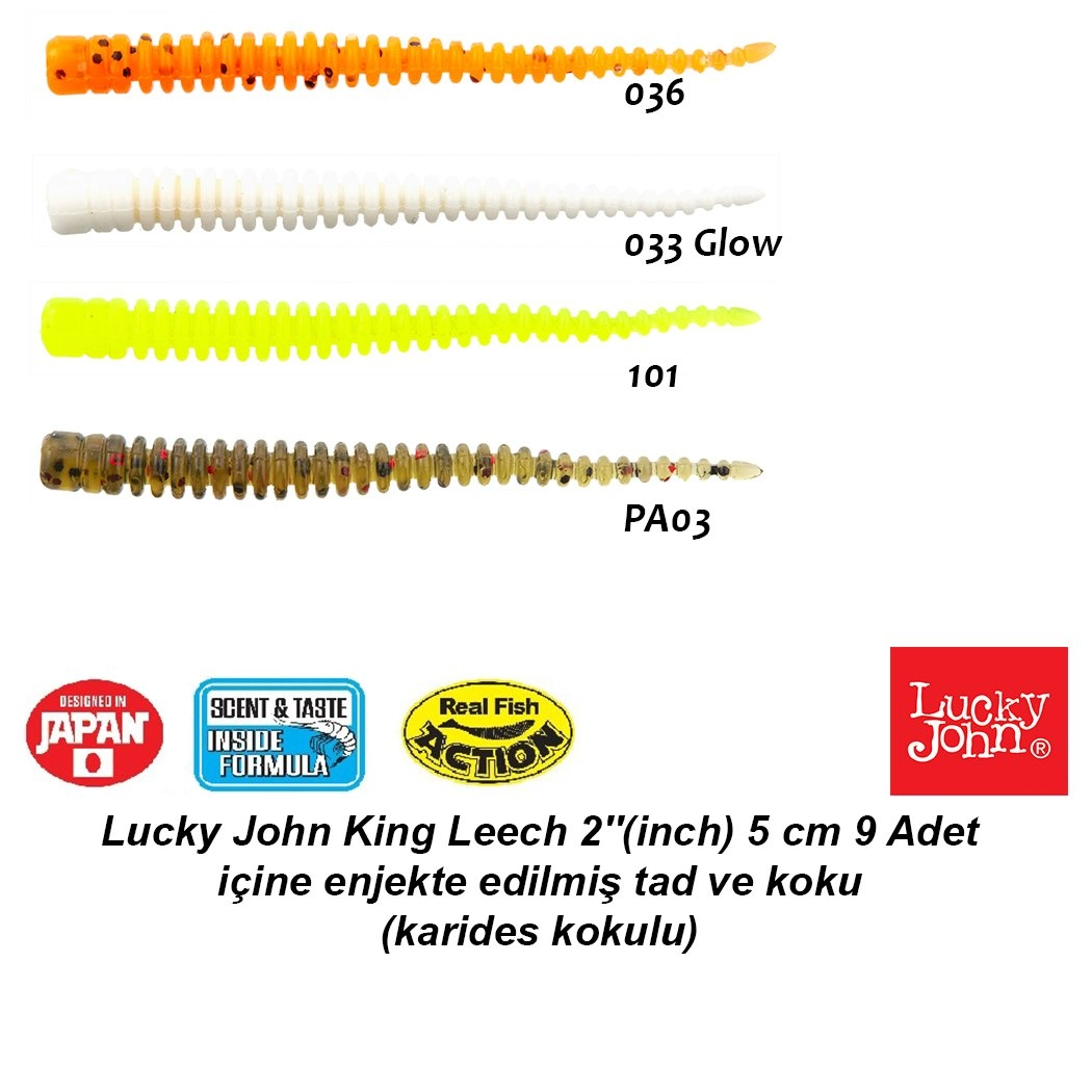 Lucky John King Leech 2'' (5 cm) 9 Adet - Görsel 3