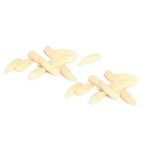 Maggot Silikon Kurtçuk 1.4 cm Beyaz Alabalık Yemi 25 Adet