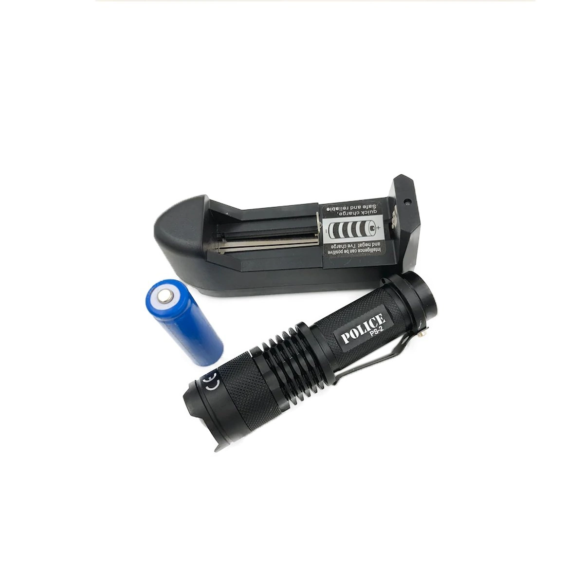 Police PS-2 El Feneri Kit 1+1 Led Pil+Şarj - Görsel 4