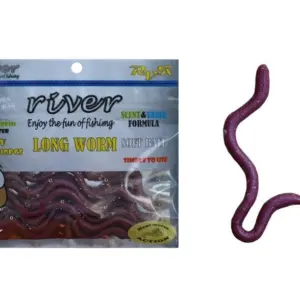 LONG WORM, 10 CM BLOODEY ,10P