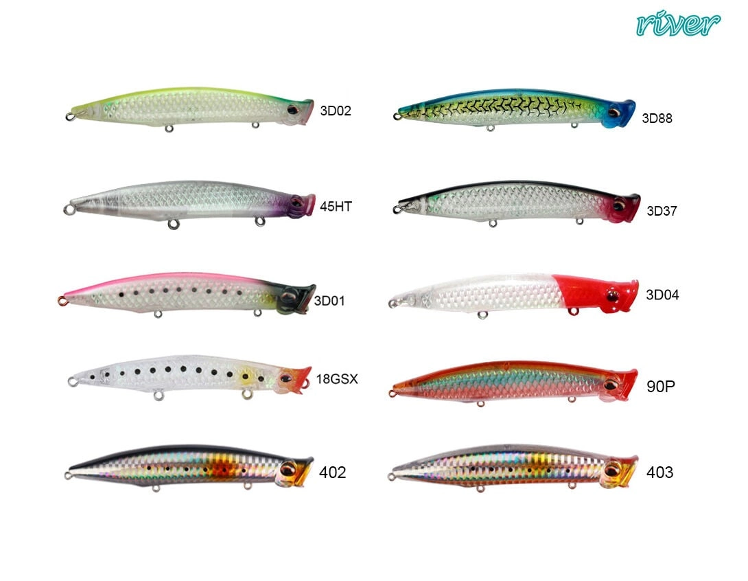 River Pop'n Catch 3D 125 12.5Cm 19G Popper Sahte Balık - Görsel 2