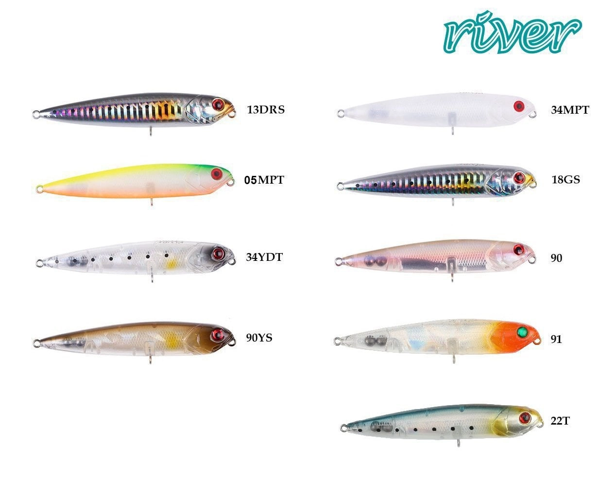River Seabass Bullet 95 9.5Cm 11G Popper Maket Balık - Görsel 2