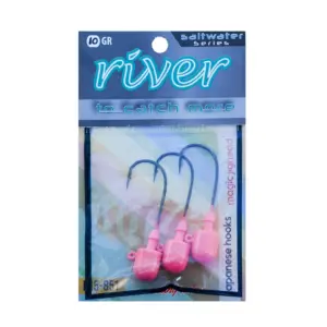 RIVER MAGIC JIG HEAD PINKGLOW , 3P