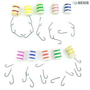 Lüfer Takım 3 İğne Double Misina Glow 100P